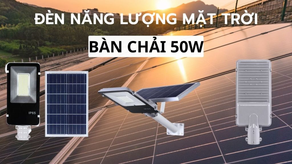 Đèn LED đường nông thôn 50w năng lượng mặt trời