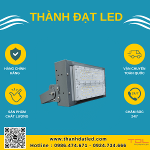 đèn pha led khung hộp liền smd 100w