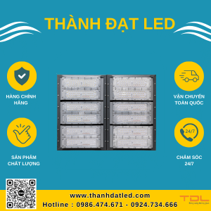 đèn pha led khung hộp liền smd 600w