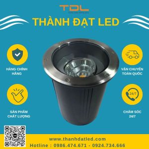 đèn âm đát chỉnh hướng cob 20w