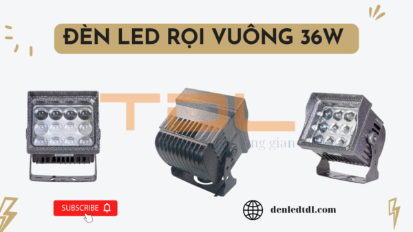 đèn led rọi cột vuông 36w