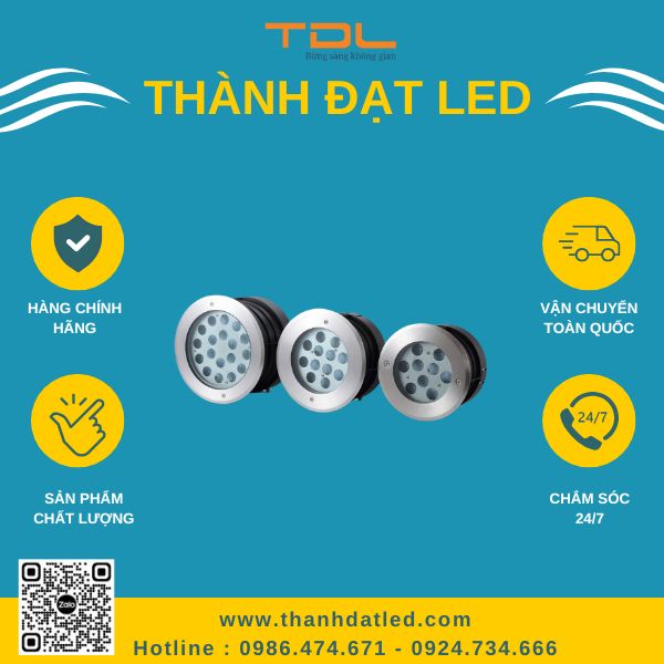 đèn âm đất không chỉnh hướng 12w