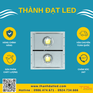 đèn pha led khung hộp liền cob 150w