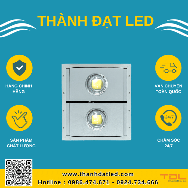 đèn pha led khung hộp liền cob 150w