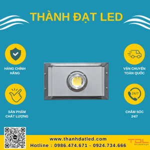 đèn pha led khung hộp liền cob 50w